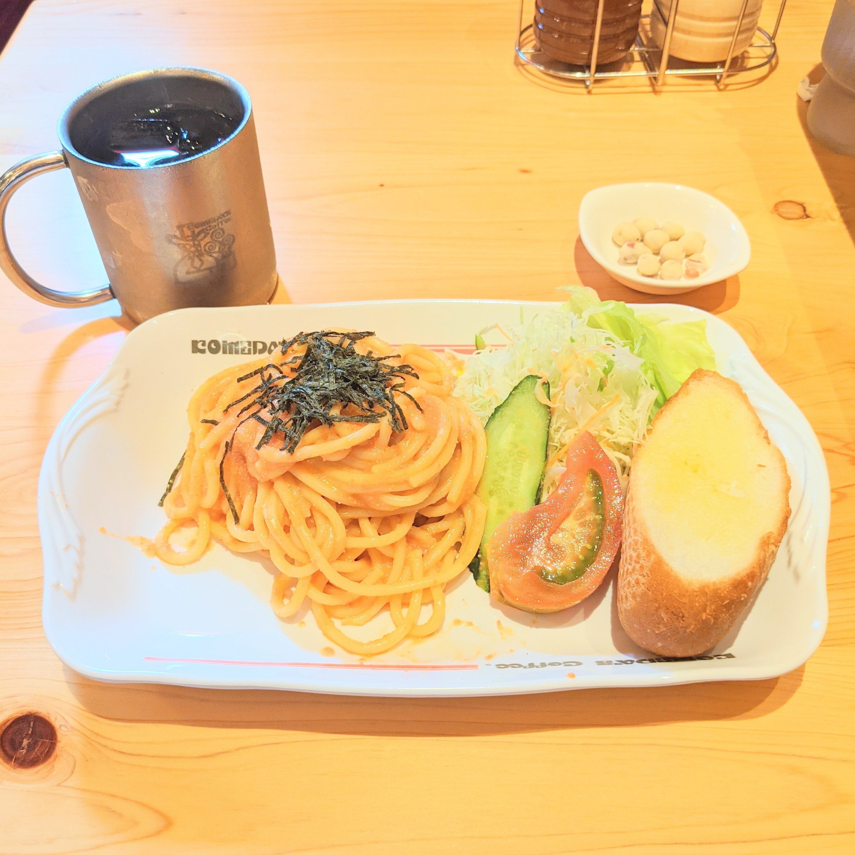 コメダ珈琲店のおすすめスパゲッティ「『つぶつぶなめらか』めんたいクリーム」