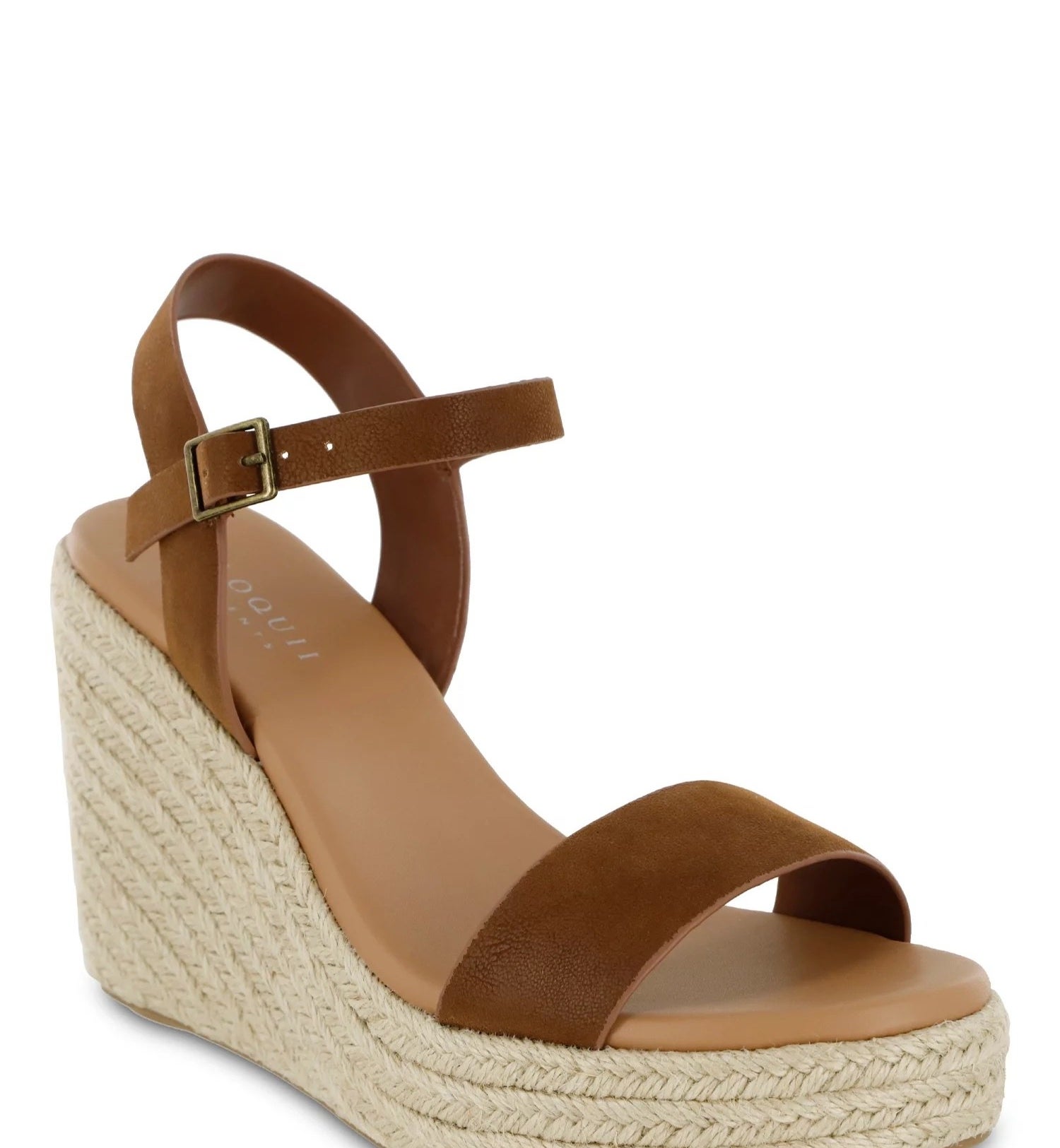 A pair of brown sandals