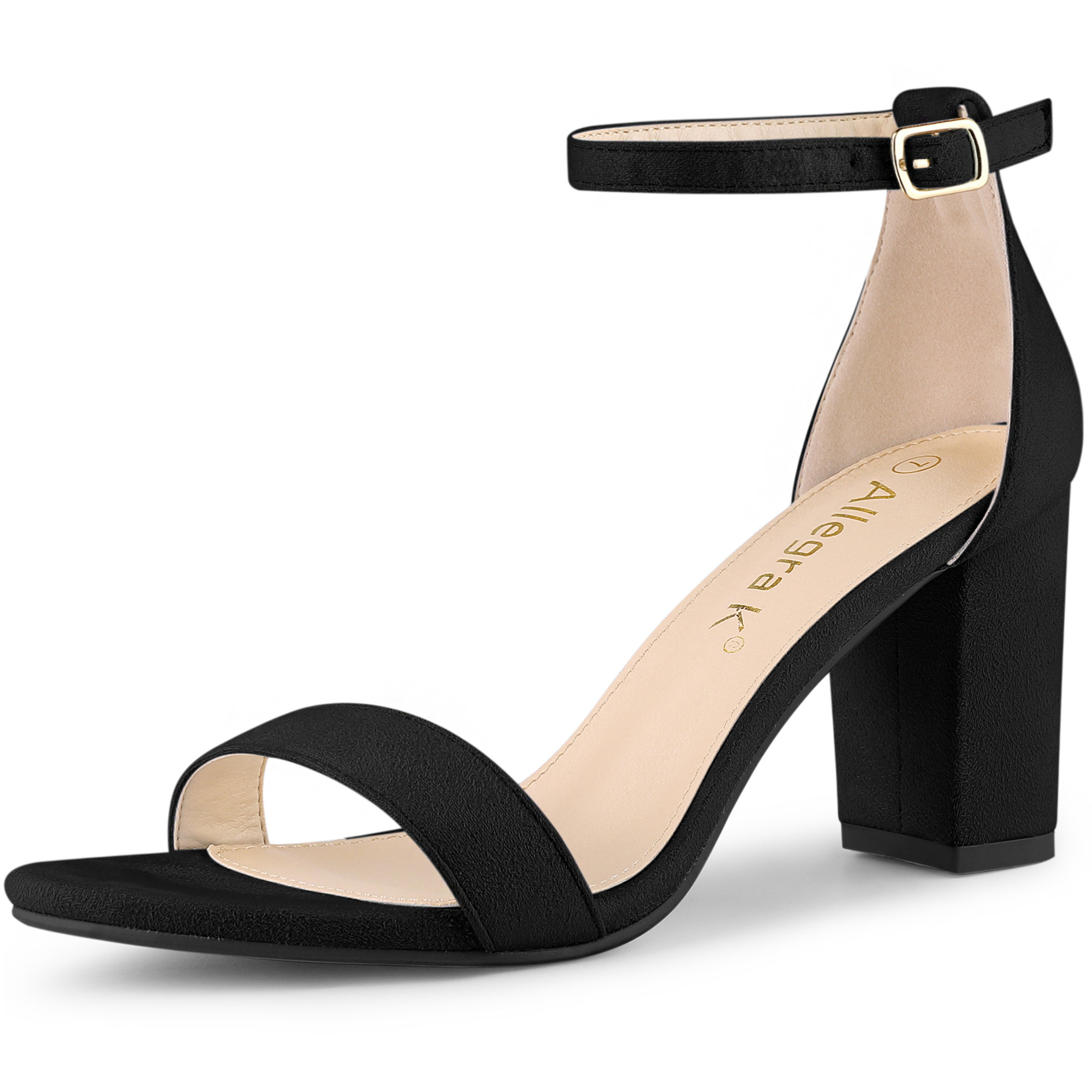A pair of black sandals