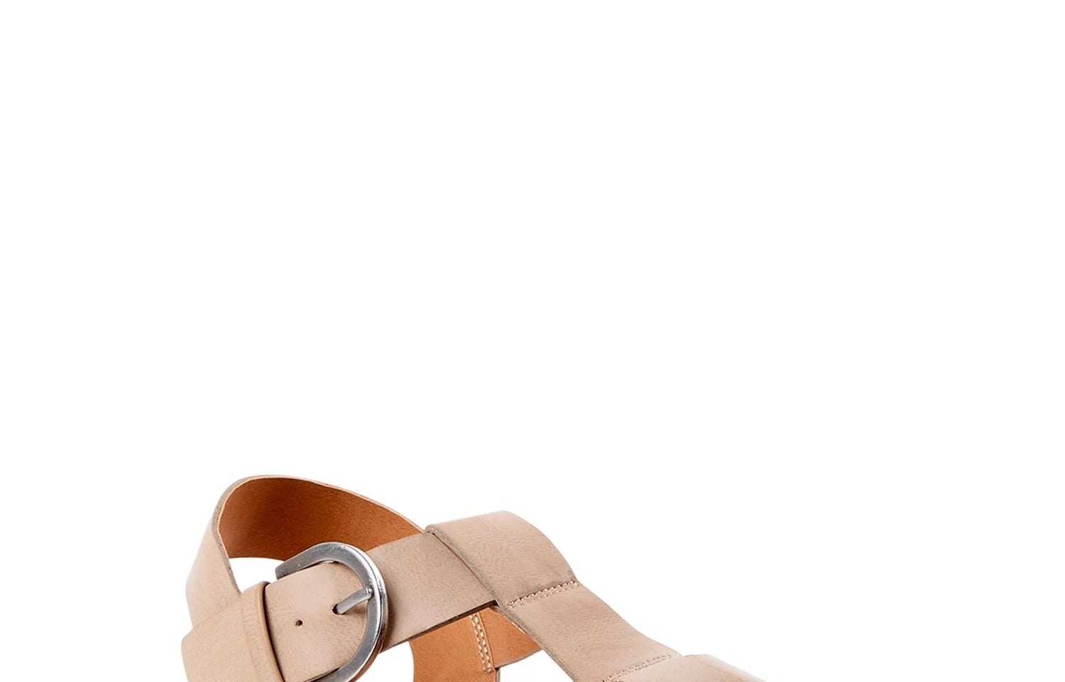 A pair of brown sandals