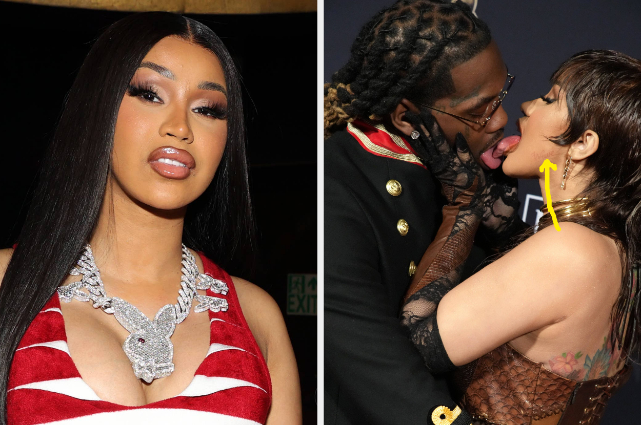 Cardi B Live Reveals New Face Tattoo  Funny Story About Video Model With  Salt  Vinegar Breath  YouTube