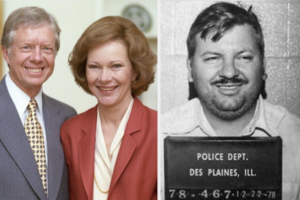 Side-by-side of the Carters and John Wayne Gacy