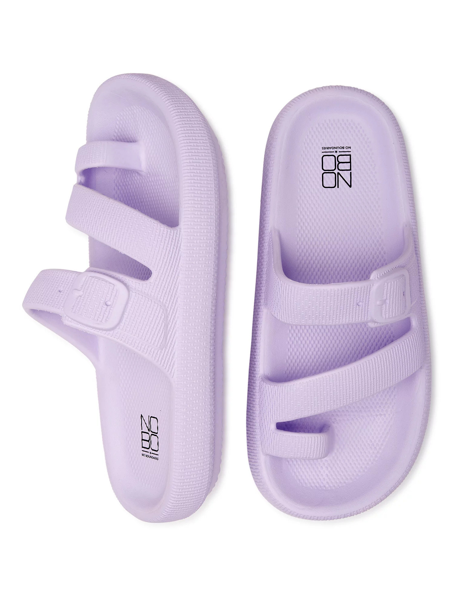 The lavender sandals