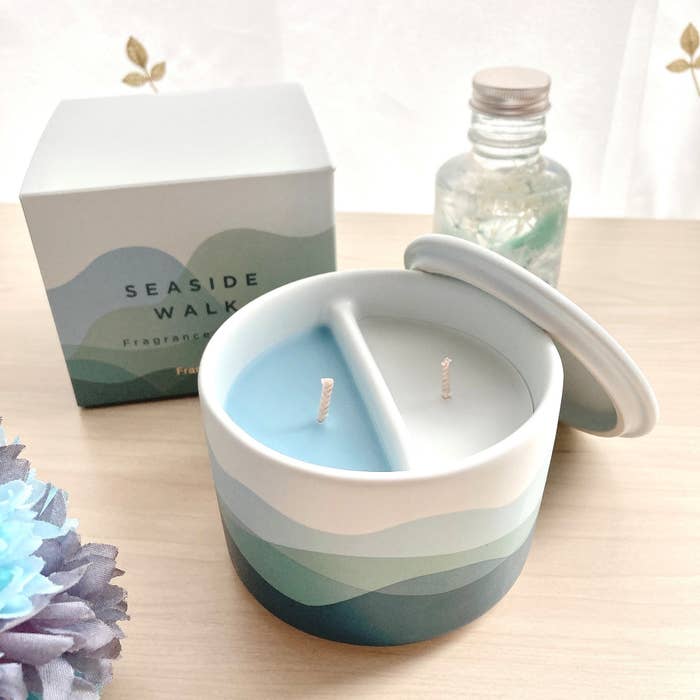 Francfranc（フランフラン）のオススメのキャンドル「キャンドル シーサイドウォーク ブルー」