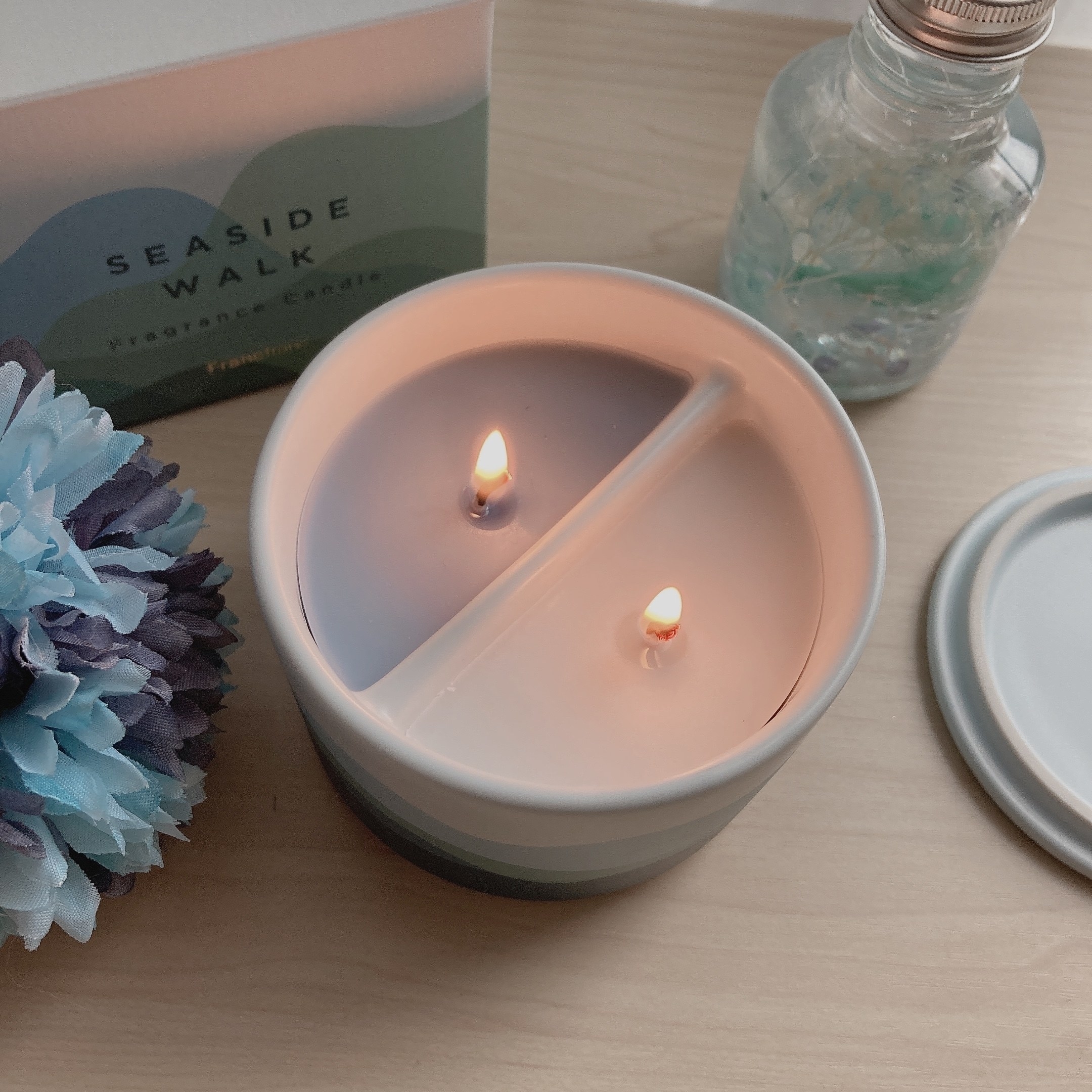 Francfranc（フランフラン）のオススメのキャンドル「キャンドル シーサイドウォーク ブルー」