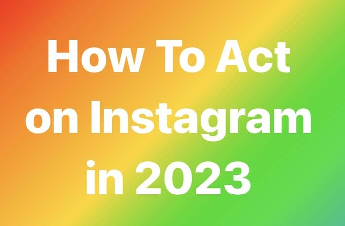 How to Act on Instagram in 2023