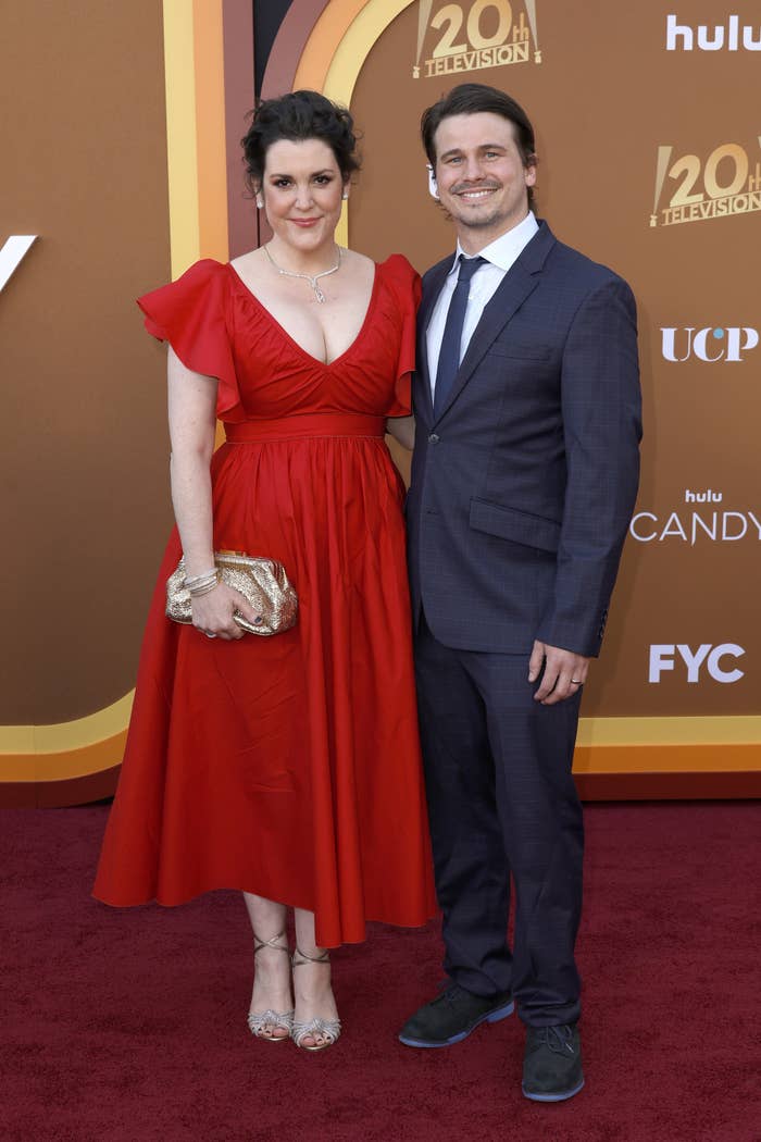 Melanie and Jason on the red carpet