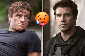 peeta on the left and gale on the right