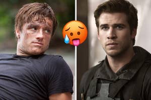 peeta on the left and gale on the right