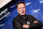 SpaceX owner and Tesla CEO Elon Musk poses on the red carpet of the Axel Springer Award 2020