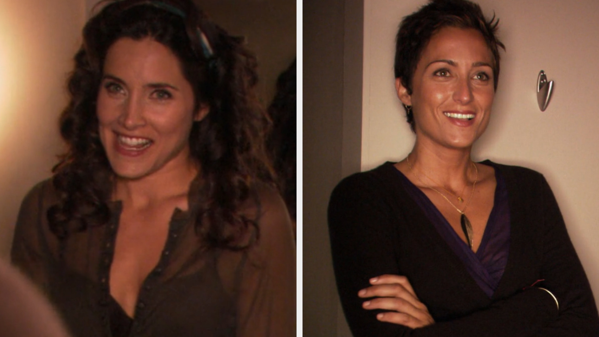Rachel Shelley and Alexandra Hedison in &quot;The L Word&quot;