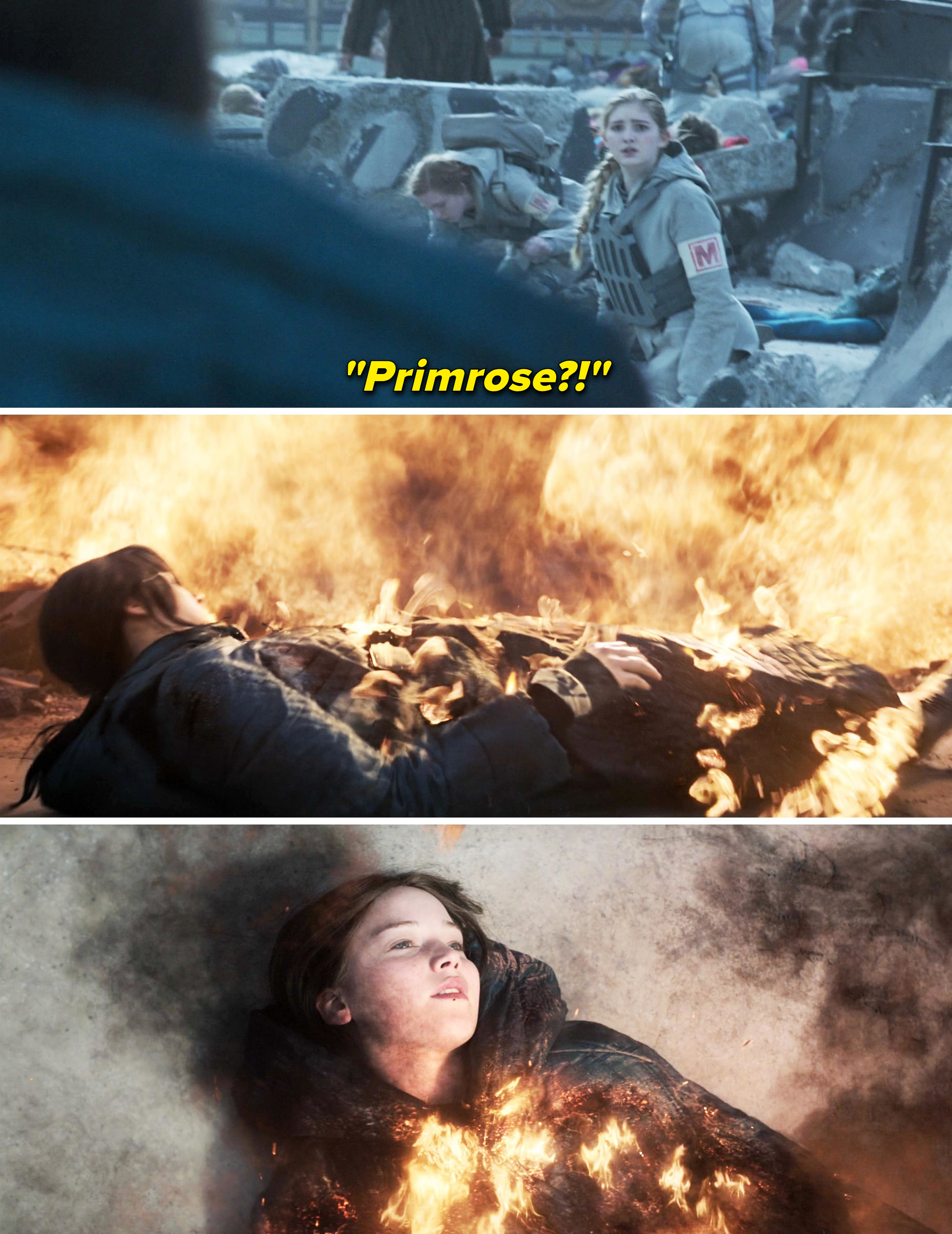 katniss engulfed in flames