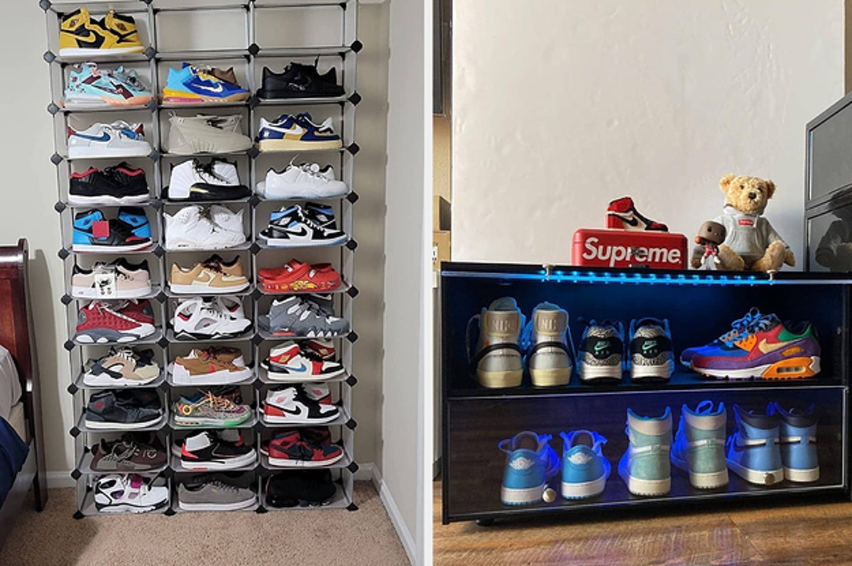 (20) Clear Shoe Storage Boxes Plastic Stackable Sneaker Holder Organizer w/  Lids