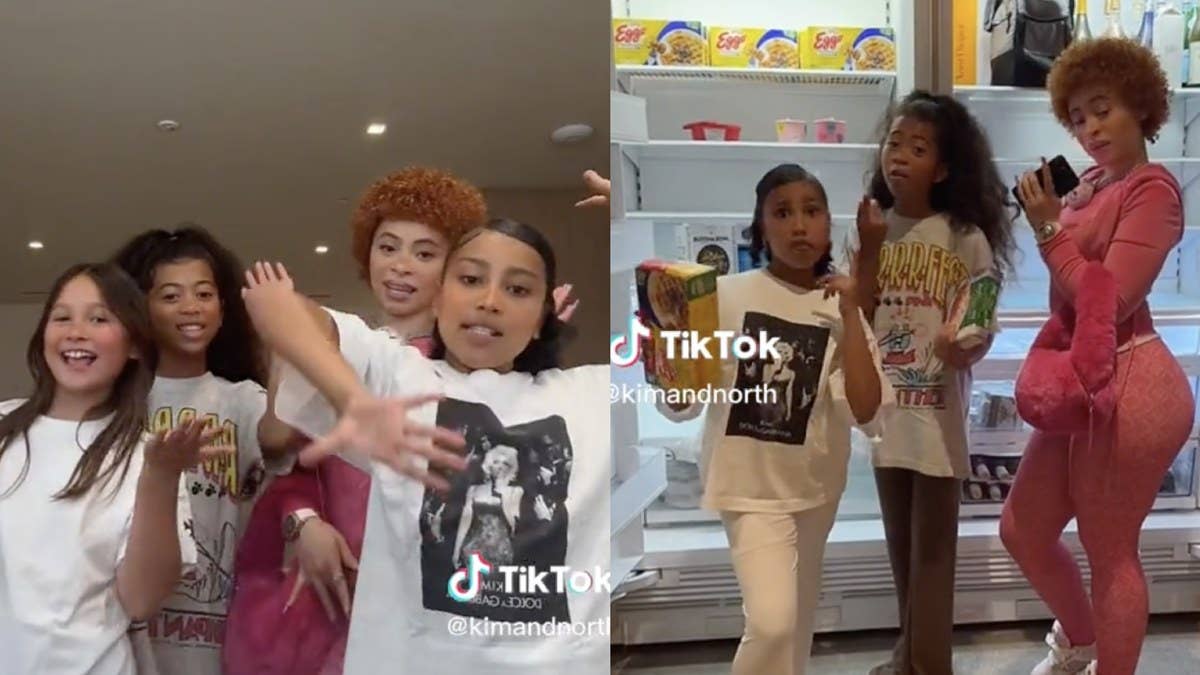 Ice Spice, as well as Kim Kardashian and North's account, shared a TikTok of North and Ice Spice hanging out and singing “Boy's a liar Pt. 2.”