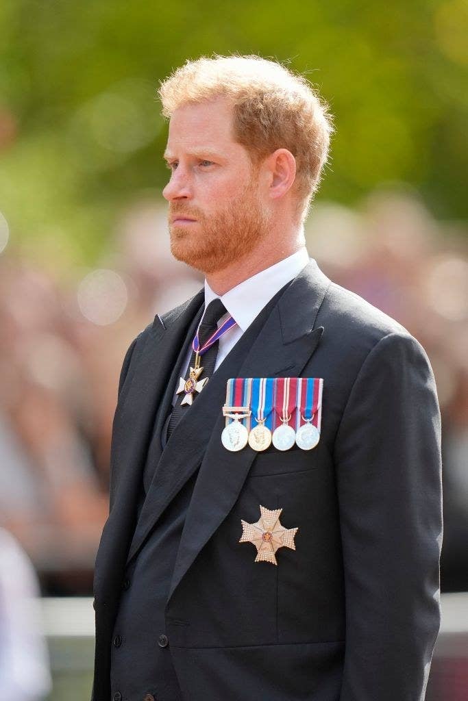 Closeup of Prince Harry