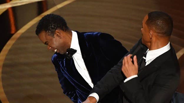 The comedian referenced the infamous moment in 'Chris Rock: Selective Outrage.' The special marked the first global live event to ever stream on Netflix.