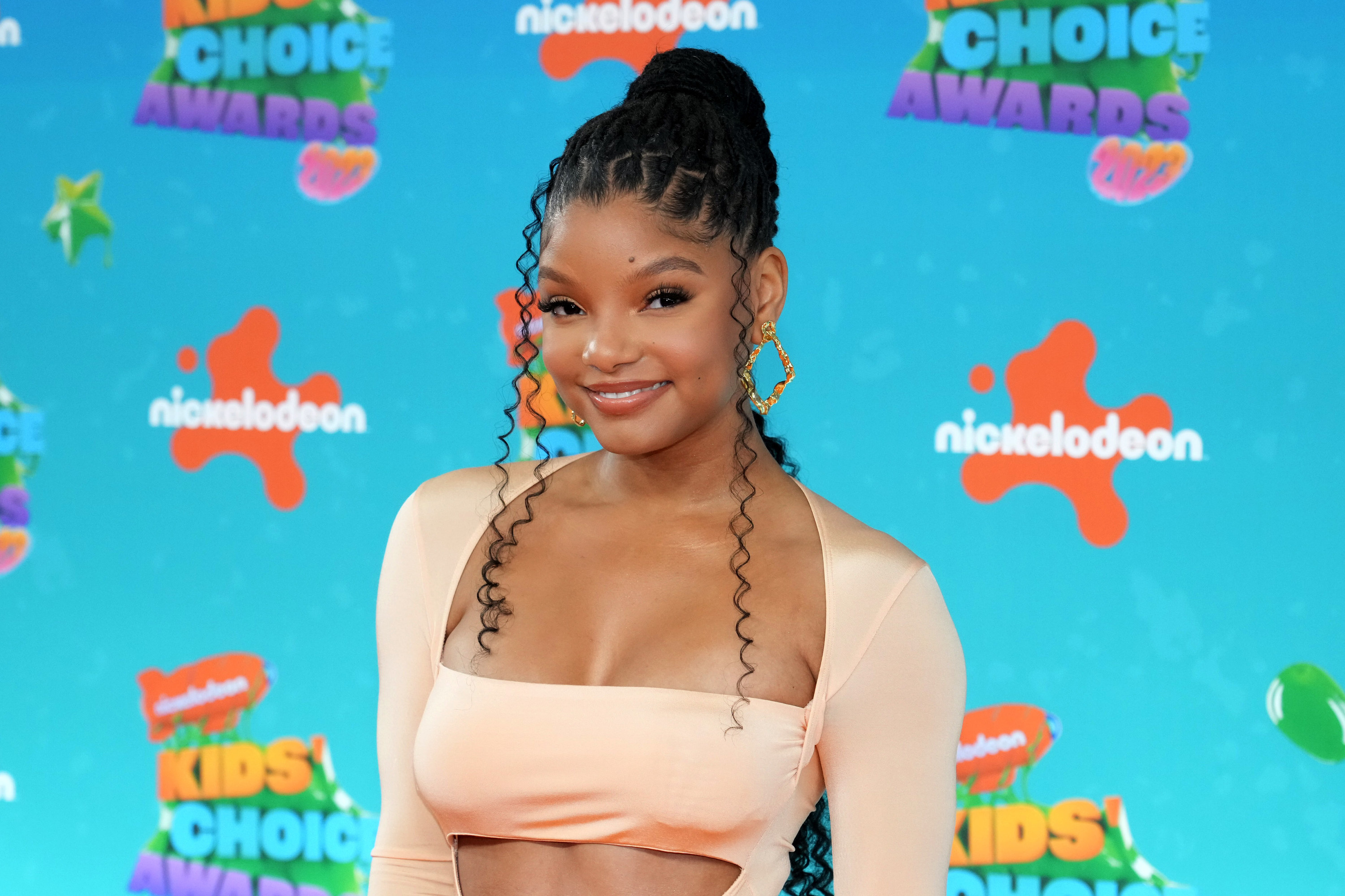 Halle Bailey attends Nickelodeons 2023 Kids Choice Awards