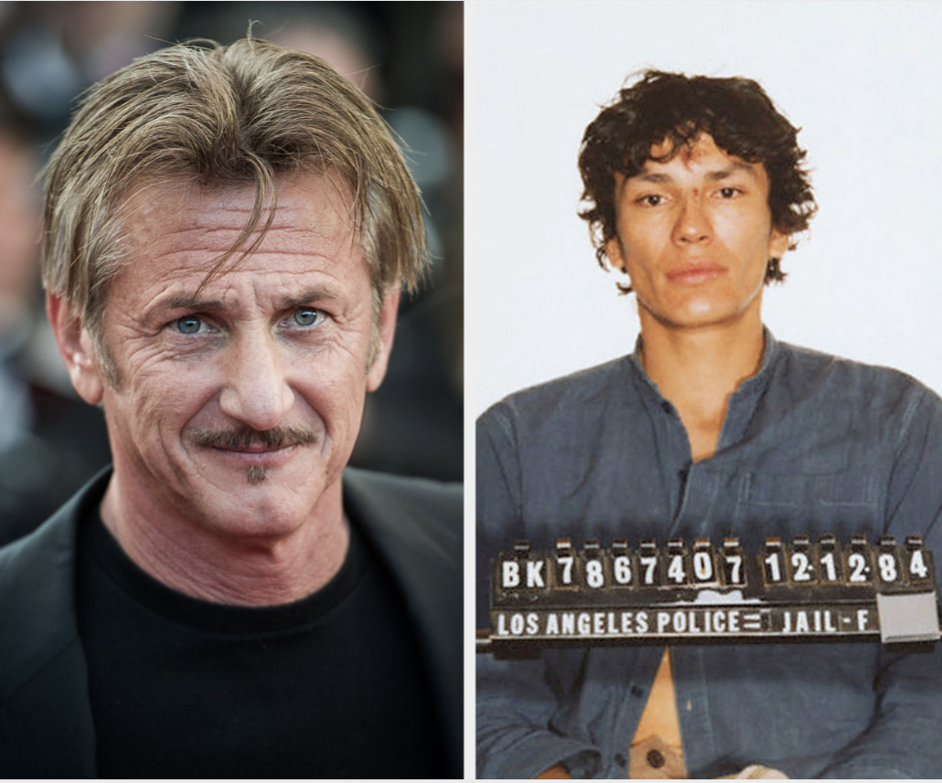 Side-by-side of Sean Penn and Richard Ramirez