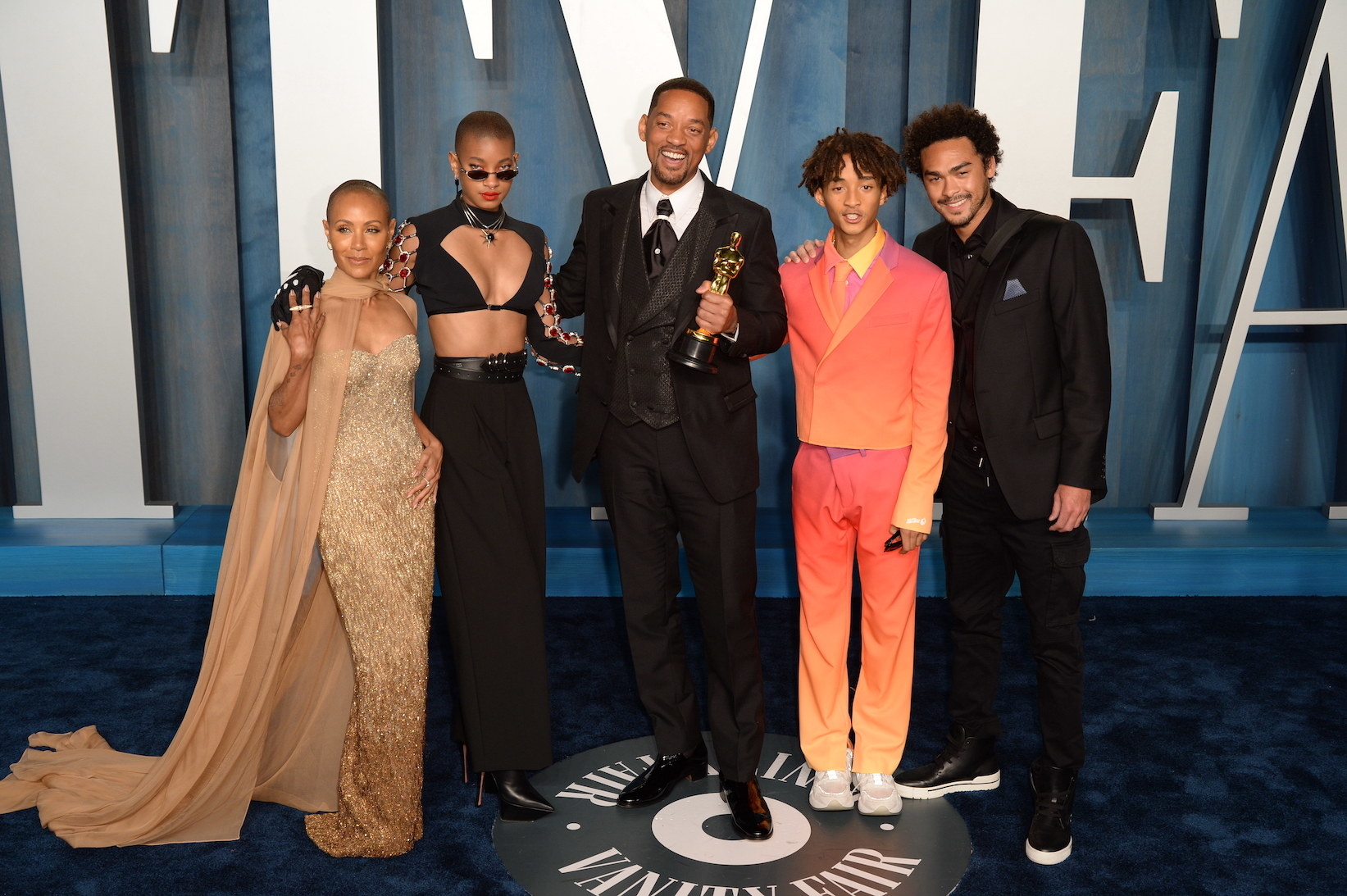 Jada Pinkett Smith, Willow Smith, Will Smith, and Jaden Smith