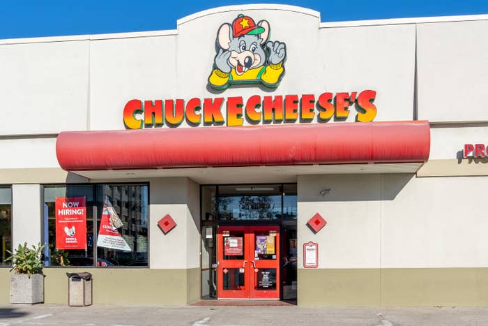 A Chuck E. Cheese restaurant