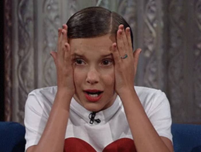Closeup of Millie Bobby Brown