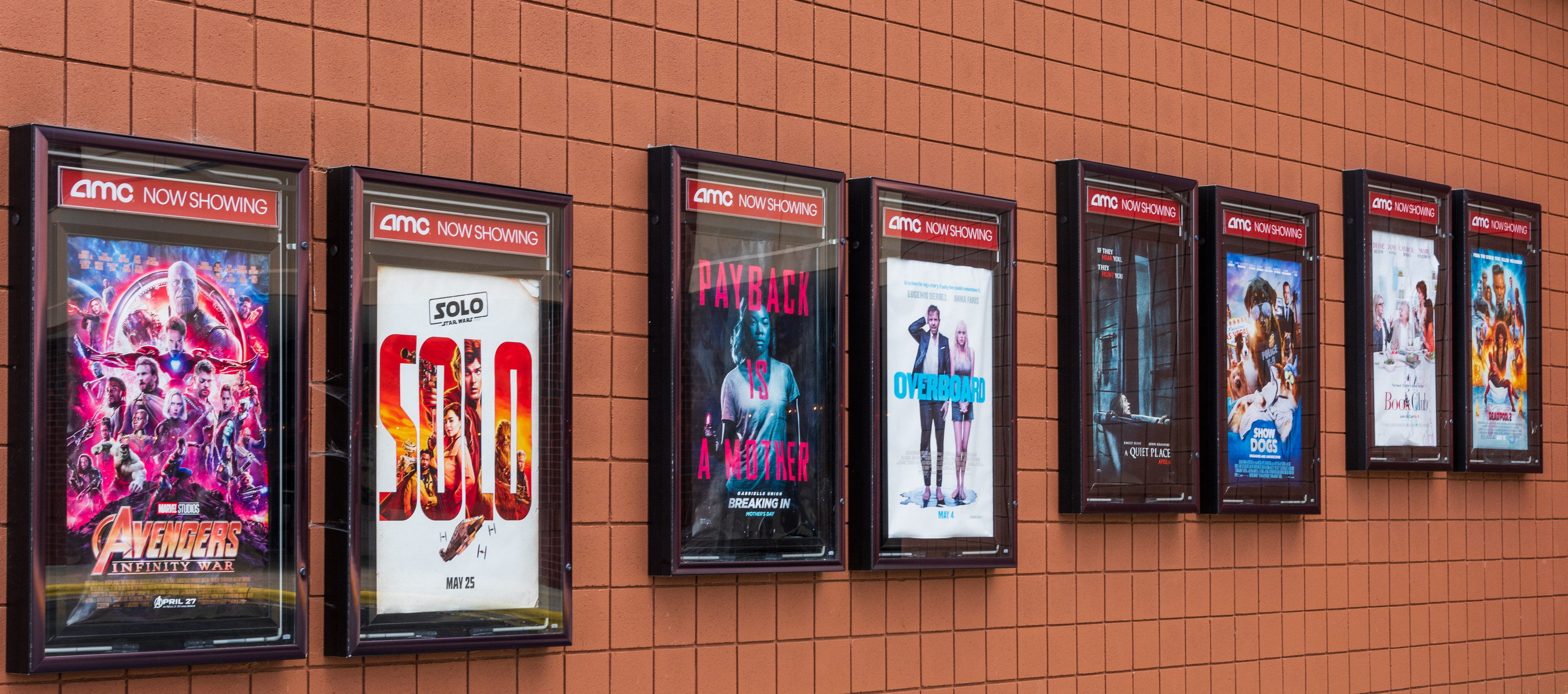 Movie theater posters