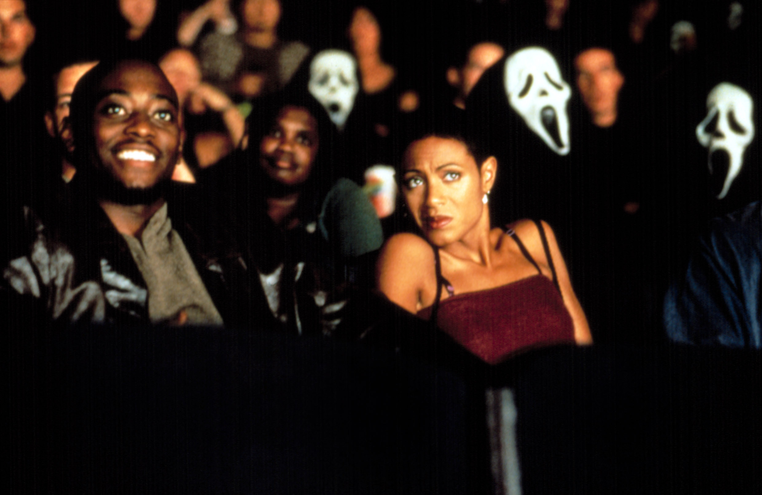 Omar Epps and Jada Pinkett Smith in Scream 2