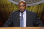 Charles Barkley speaks at NBA Hall of Fame Induction ceremony