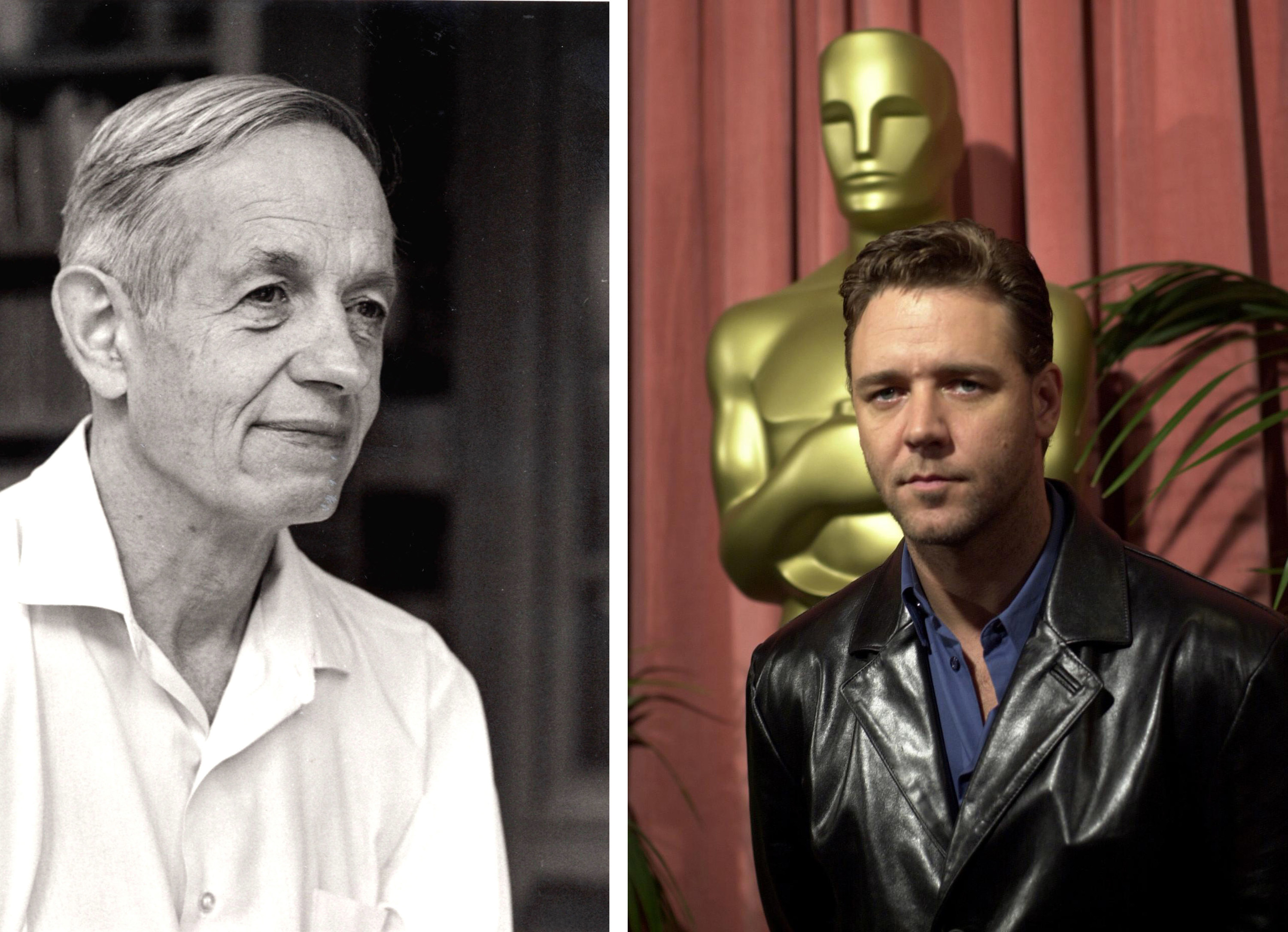 John Nash and actor Russell Crowe