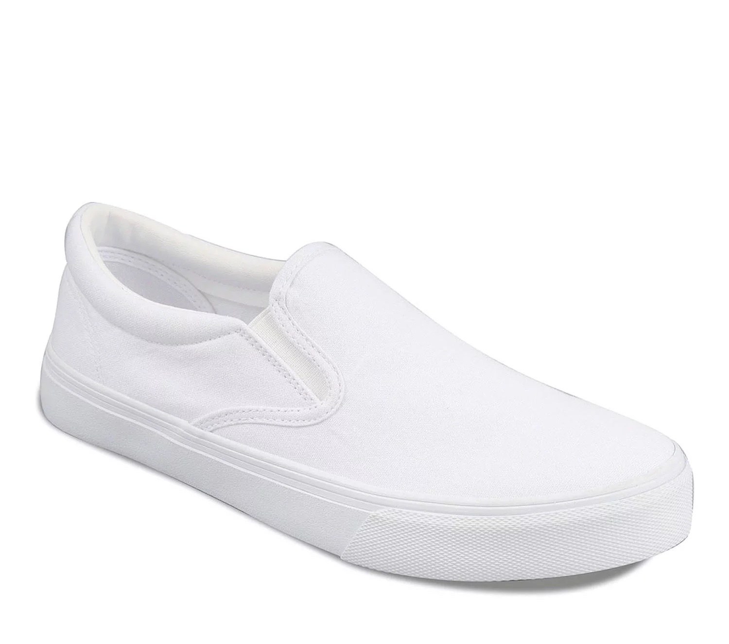 white slip on sneaker