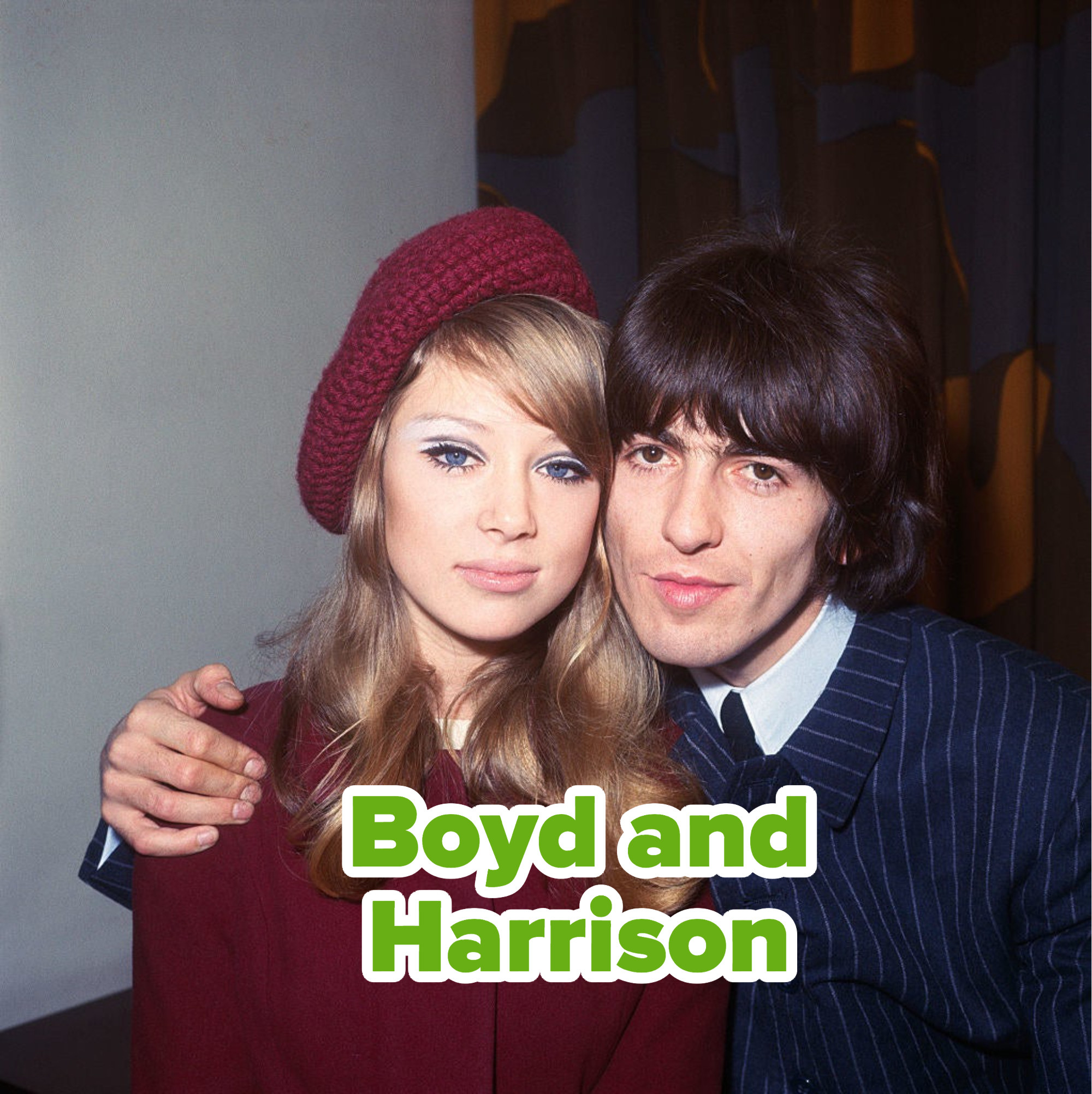 Pattie Boyd and George Harrison