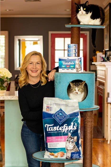 Angela Kinsey with Snickers and Oreo