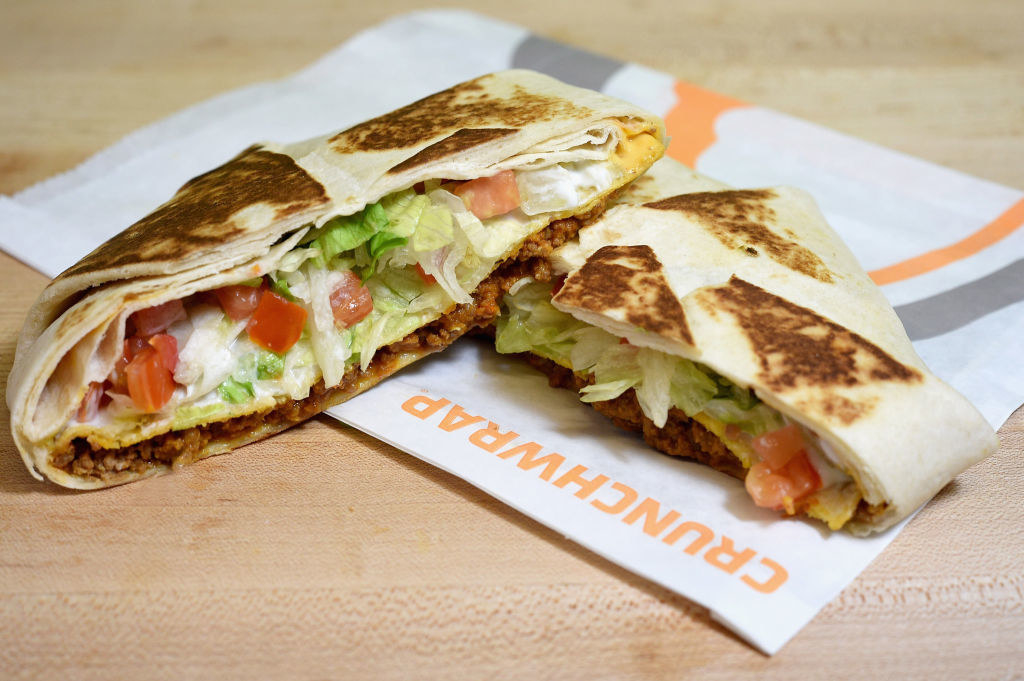 A Taco Bell Crunchwrap