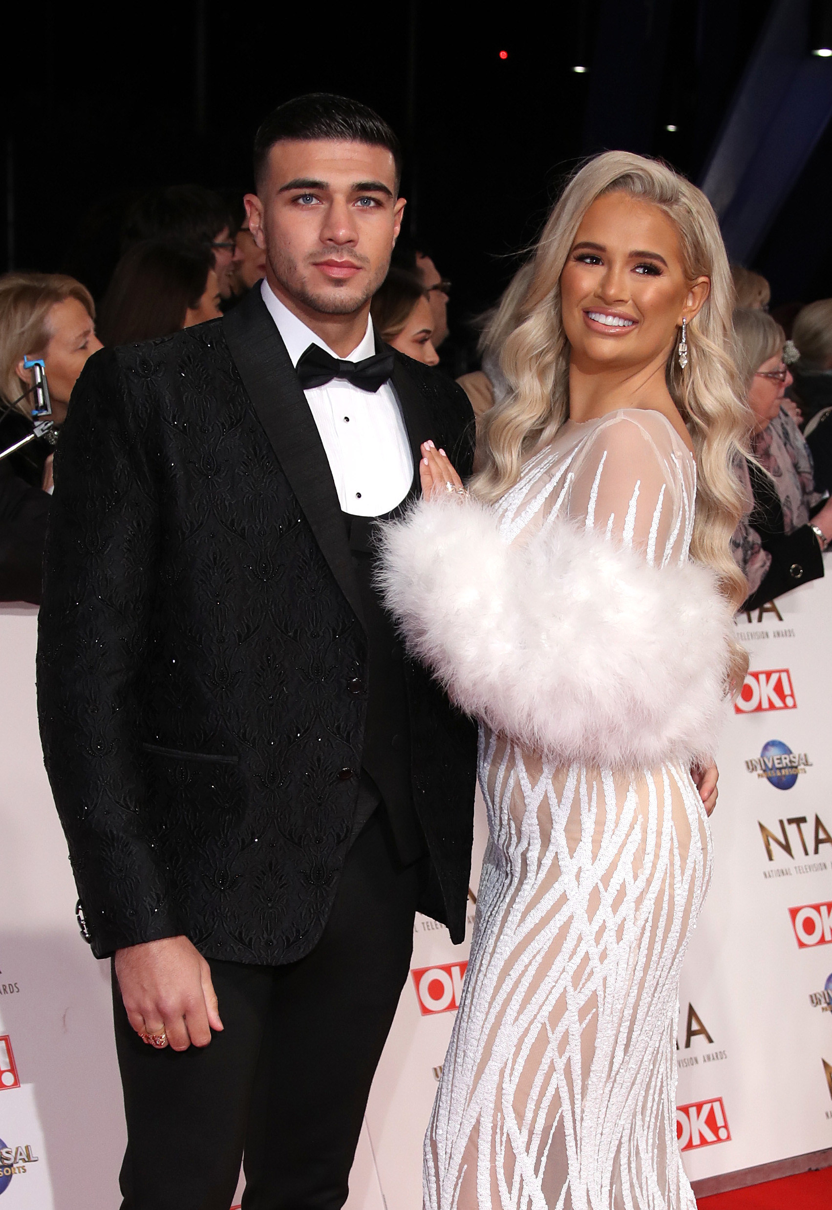 Molly Mae and Tommy Fury attend the National Television Awards in 2020.