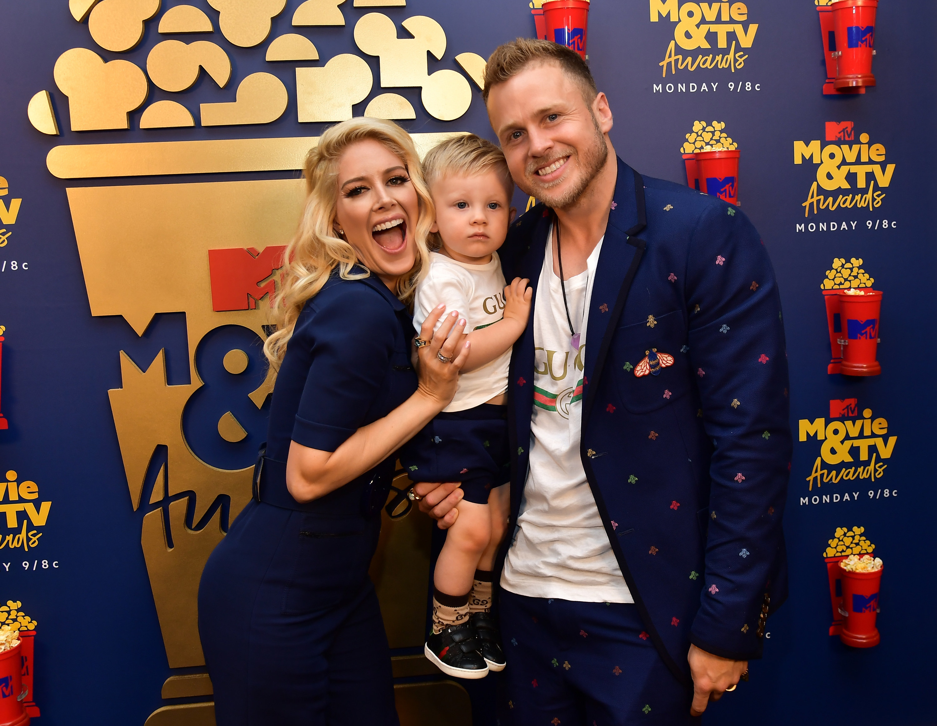 Heidi Montag and Spencer Pratt with their son Gunner at the 2019 MTV Movie and TV Awards