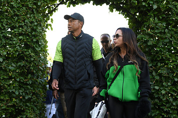 Tiger Woods and Erica Herman are pictured together