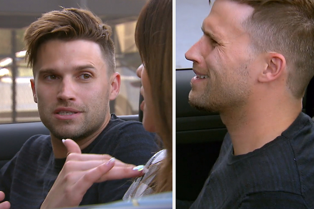 Tom and Katie arguing in the car