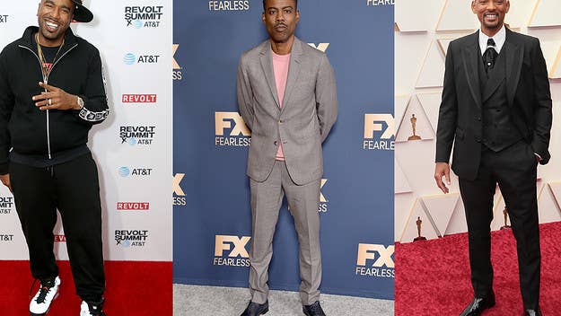In a clip from an upcoming episode of ‘Drink Champs,’ N.O.R.E. and DJ EFN responded to Chris Rock saying that they called Will Smith “a bitch."