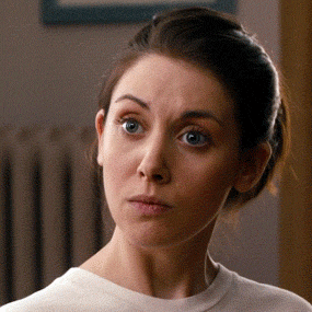Alison Brie as Suzie is stunned in a scene from &quot;The Five-Year Engagement&quot;