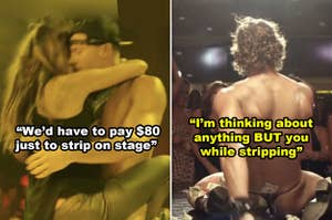 Side-by-side of Channing Tatum and Matthew McConaughey in "Magic Mike"