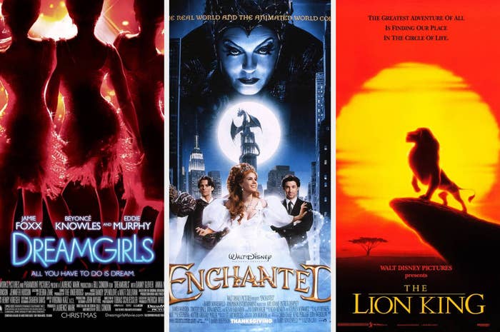 Dreamgirls, Enchanted, and The Lion King