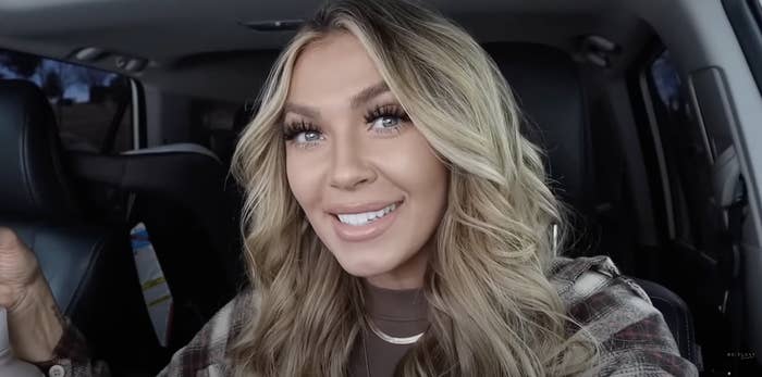 influencer Brittany Dawn Davis speaking in a YouTube video