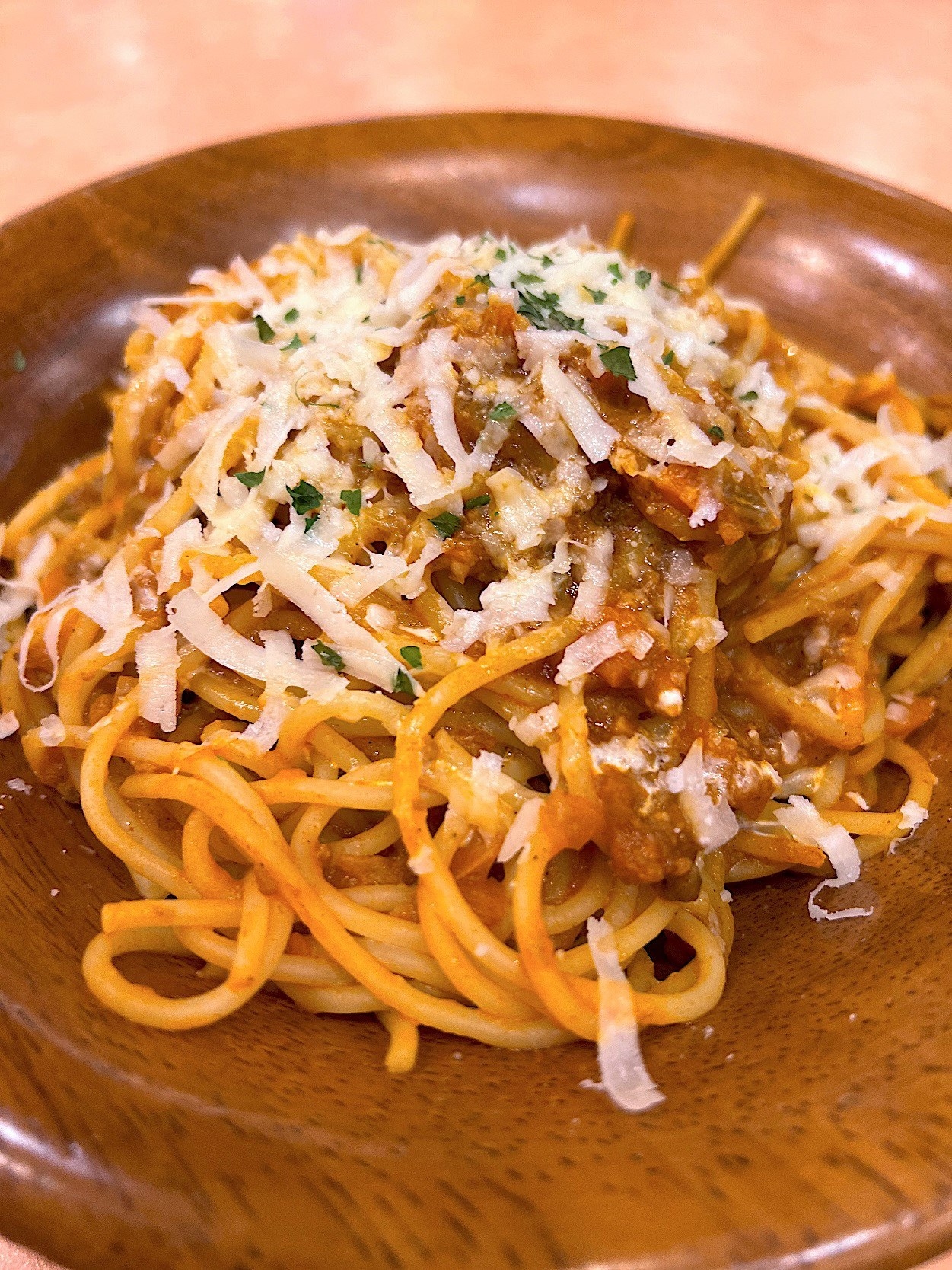 サイゼリヤのおすすめ定番メニュー「ミートソースボロニア風」