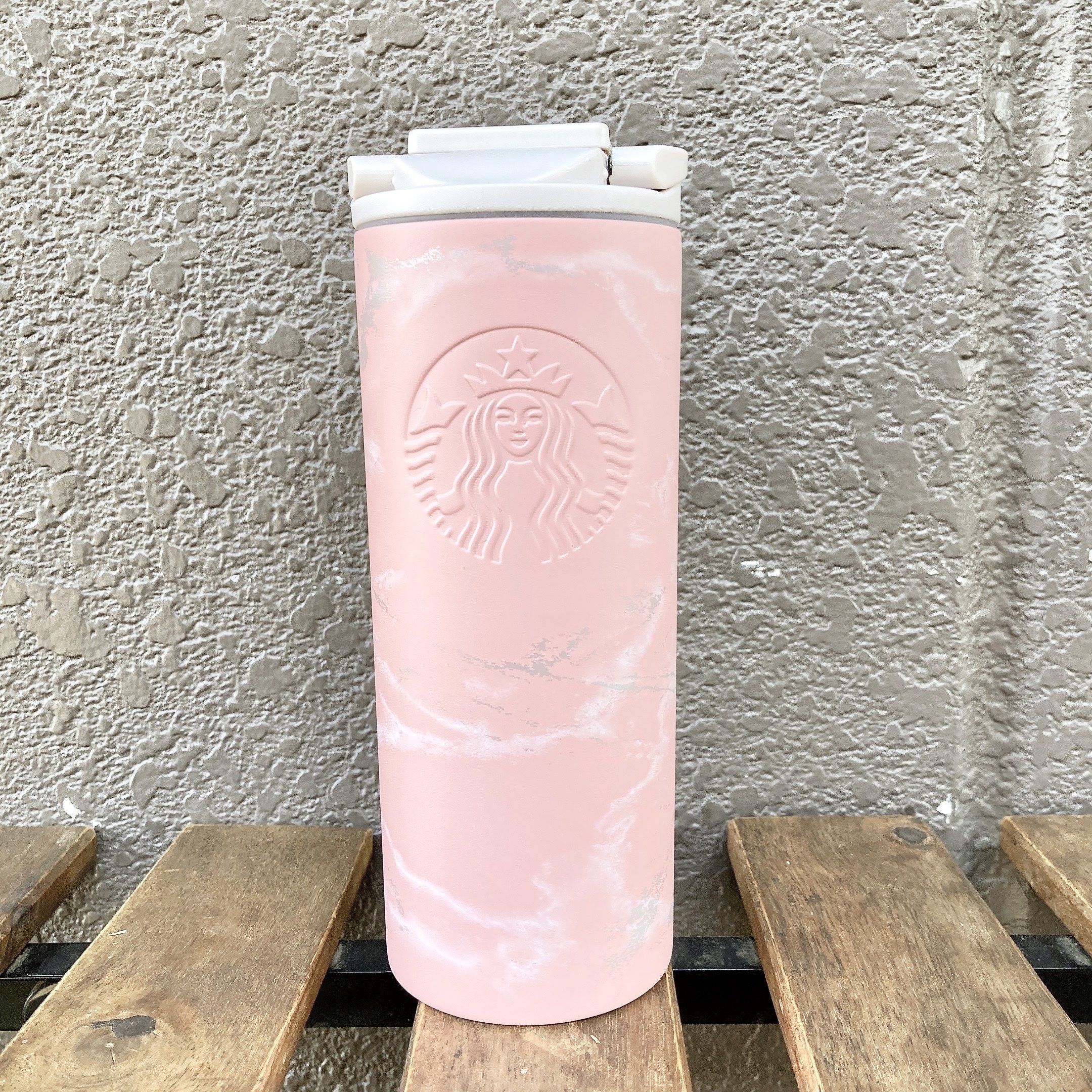 Starbucks Coffee（スターバックスコーヒー）のおすすめ雑貨「SAKURA2023ステンレスボトルマーブル355ml」