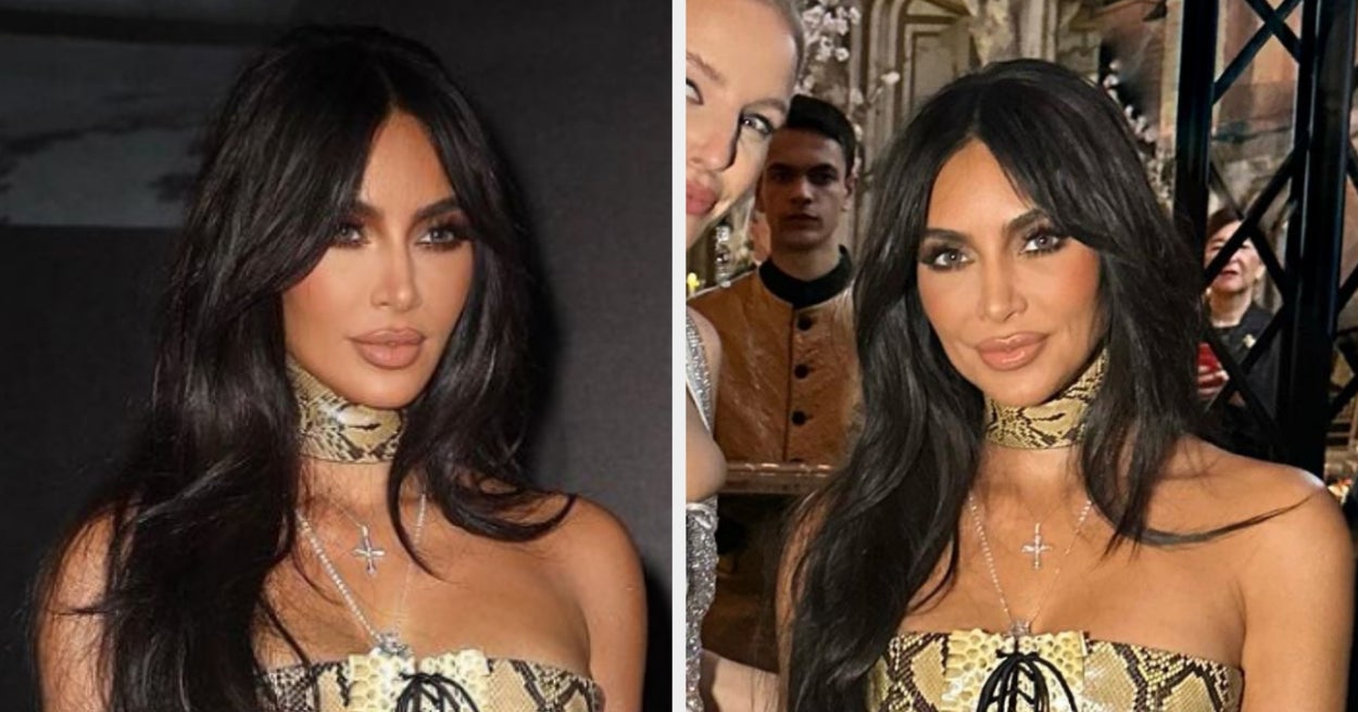 People Are Debating The KarJenners’ Authenticity After Photos Of Kim Kardashian’s “Unedited Face” Exposed How Her Filtered Instagram Posts Hide Signs Of Aging