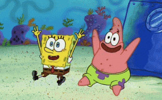 Spongebob Squarepants cheering