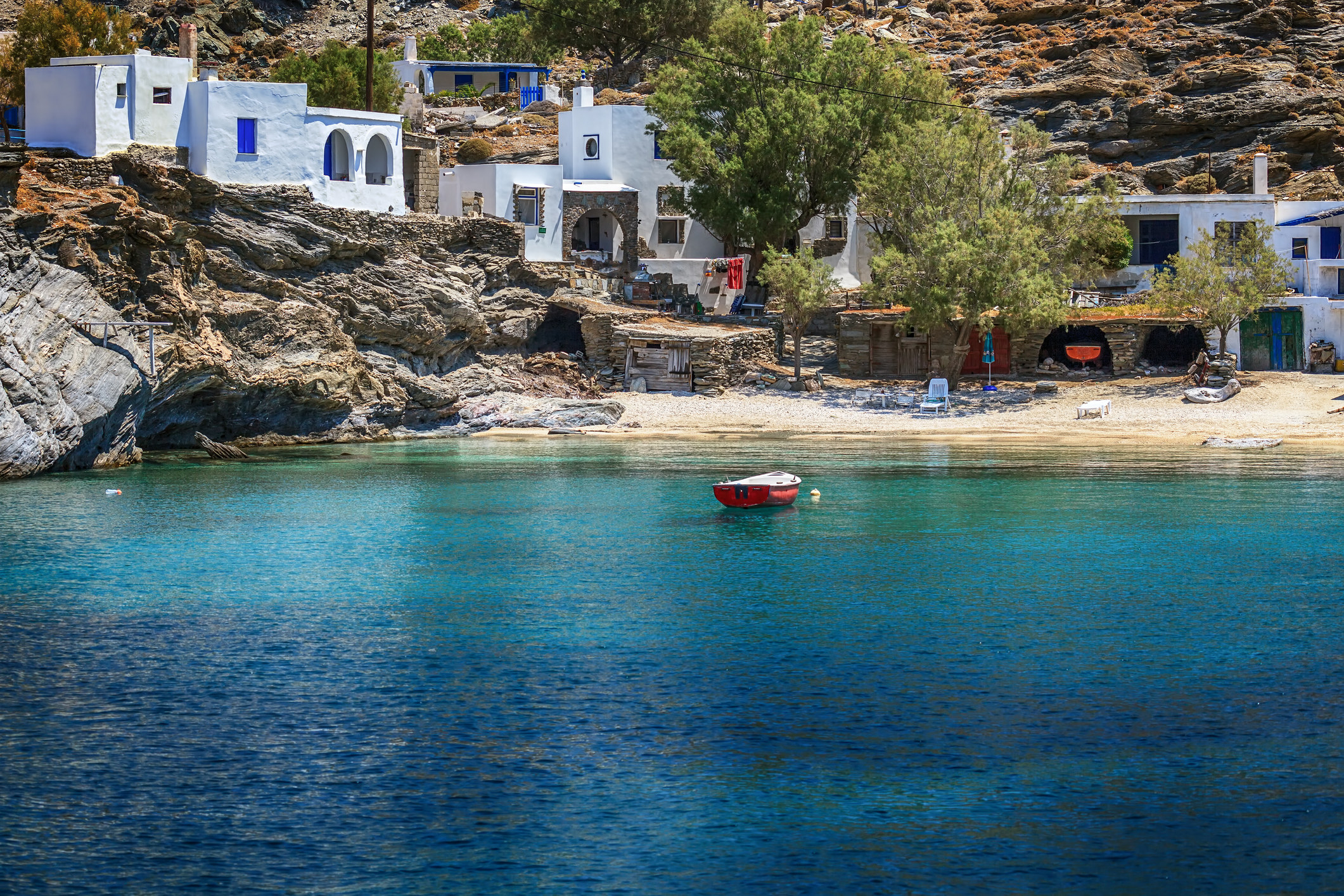 A small village in Tinos island
