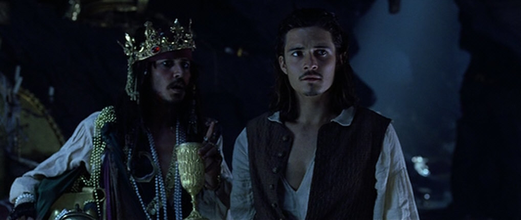 scene from the movie where Will and Jack find the treasure