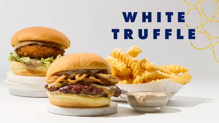 White Truffle burgers and fries