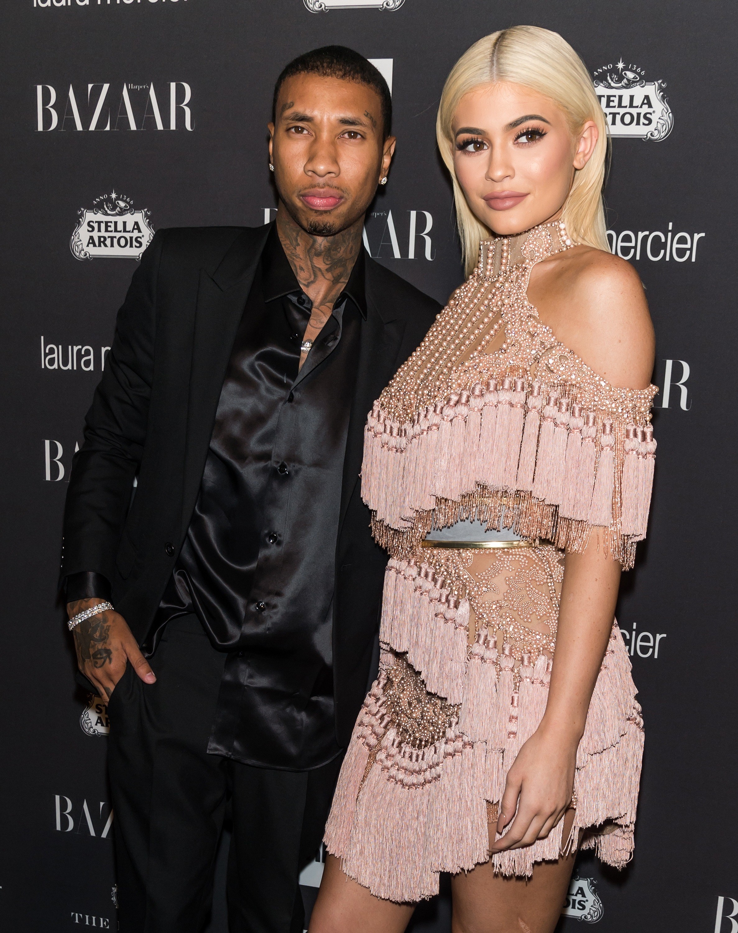Tyga and Kylie at a red carpet event